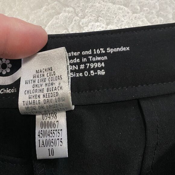 CHICO'S Zenergy Sz0.5 US S Dress Career Classic Comfort Straight Leg Trousers - Picture 6 of 13